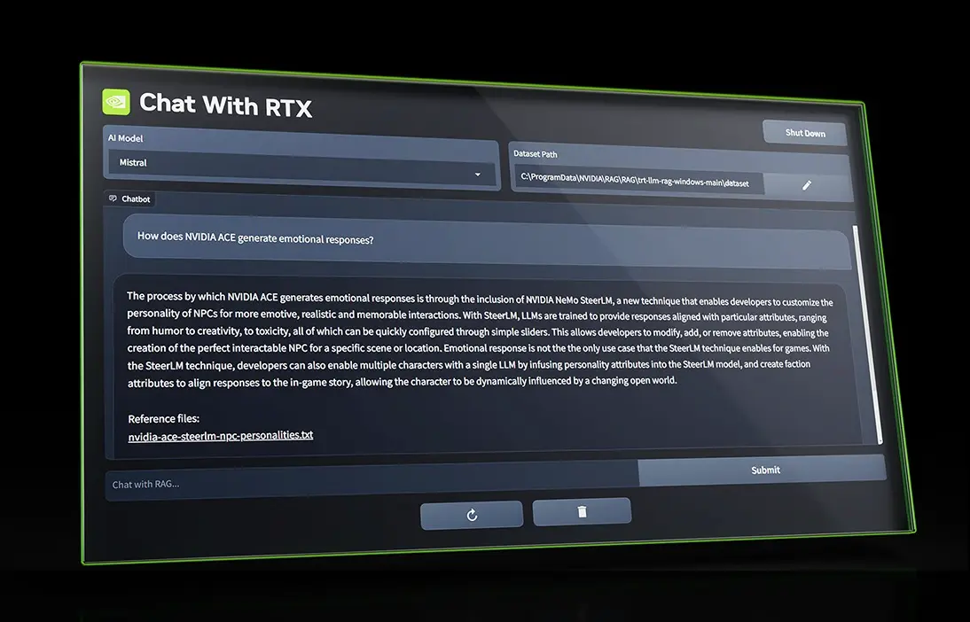 NVIDIA Chat with RTX: 自宅のPCで簡単にカスタマイズ可能なAIチャットボットを作成